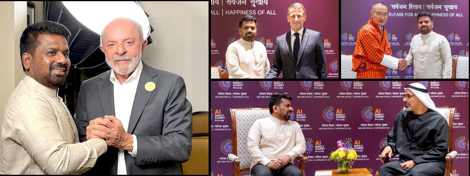 AKD Meets Leaders of Brazil, UAE, France & Bhutan